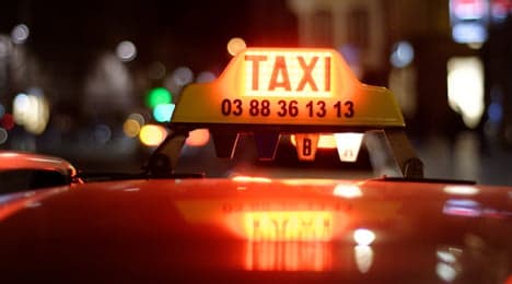 Angry French taxi drivers 'attack' Uber user