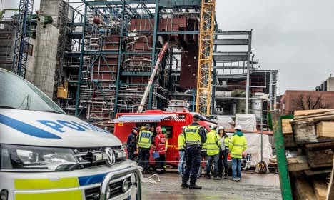 Stockholm building site closed after two die