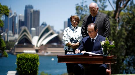 French president goes down under for first time