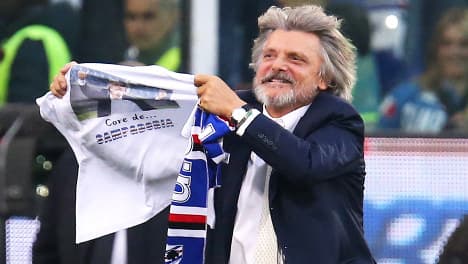 Sampdoria president faces racism probe