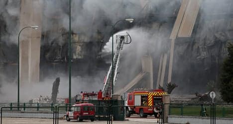 Massive fire wipes out Spanish food factory