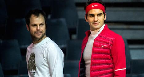 Swiss Davis Cup hopes rise as Federer practices