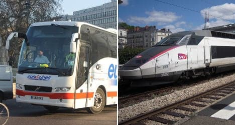 Buses to battle trains as France deregulates