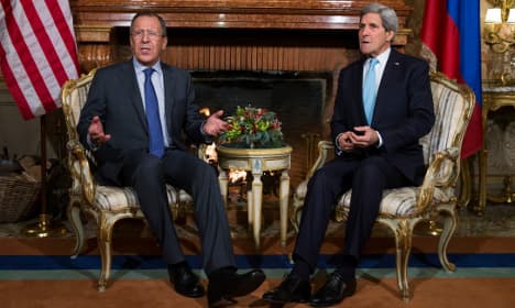 Kerry in Rome for talks with Russian FM