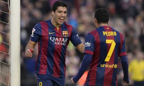 Suarez opens Barca league account