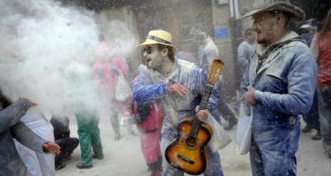 IN PICS: Galicia's flour bombing fest