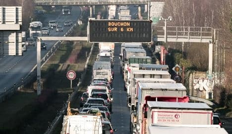 French truck drivers' strike causes road chaos