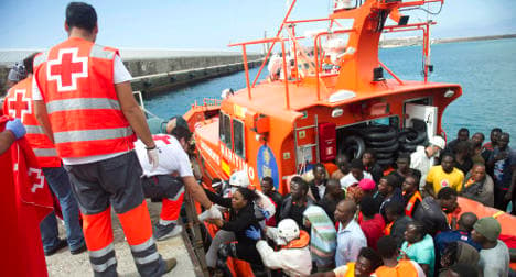 150 migrants rescued in waters off Spain
