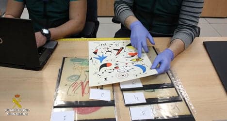 Police foil forgers who copied Miró and Picasso