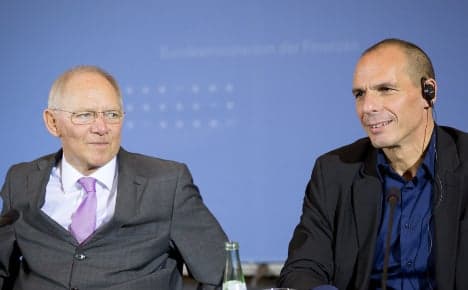 German, Greek finance ministers butt heads