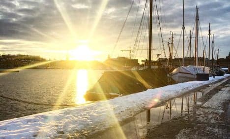 Gothenburg basks in record February sun