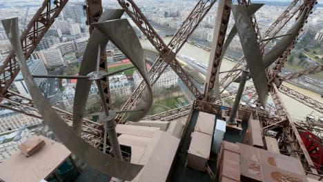 Paris: Iron Lady goes green with power of wind