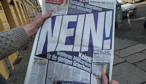BILD says 'NEIN' to Greece bailout extension