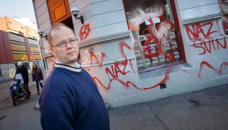 Muslim offer to clean Nazi graffiti refused