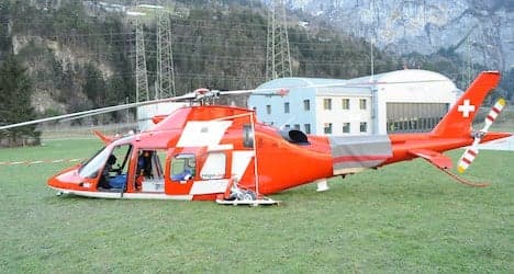 Three injured as rescue helicopter crash lands