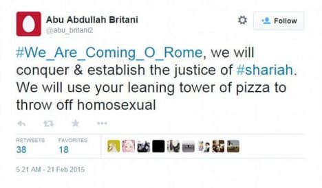 In pictures: Italians mock Isis on Twitter