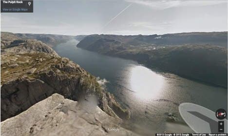 Google Maps puts Pulpit Rock on Street View