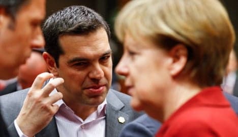 Merkel downplays Greek meeting hopes