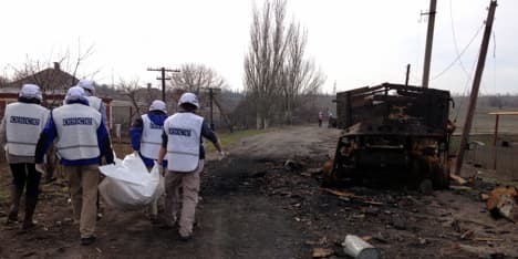OSCE: 'Intense shelling' in Ukraine village