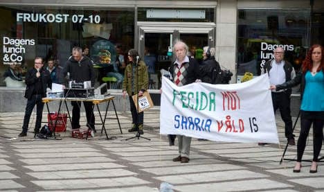 Swedish anti-Islam rally only attracts handful