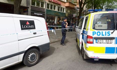 Armed robbers attack Stockholm money truck