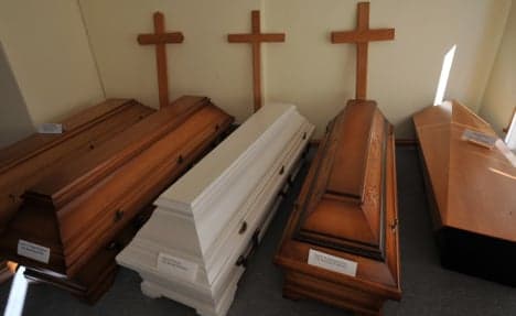 Corpse-filled coffins found in old supermarket