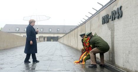 Merkel joins Holocaust survivors to mark Dachau liberation