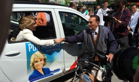 Madrid taxis defaced over political posters