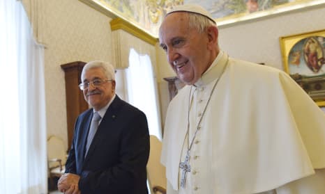 Abbas 'an angel of peace', claims Pope