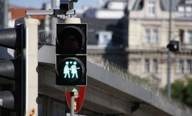 Salzburg embraces gay traffic lights