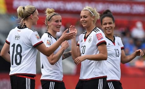 Germany's women score 10 in World Cup opener