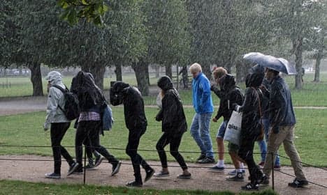 Wet and windy weekend for Denmark