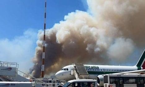 Probe opens into fire near Rome airport