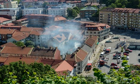 Central Gothenburg fire under control