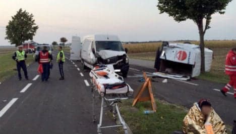 Scores injured in migrant smuggling van crash