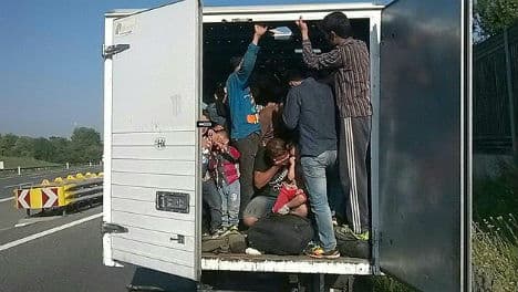 More than 125 migrants found on motorways