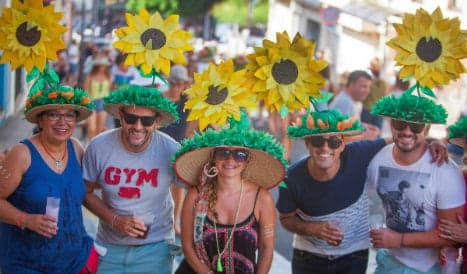 In pics: Spain's wacky hat festival