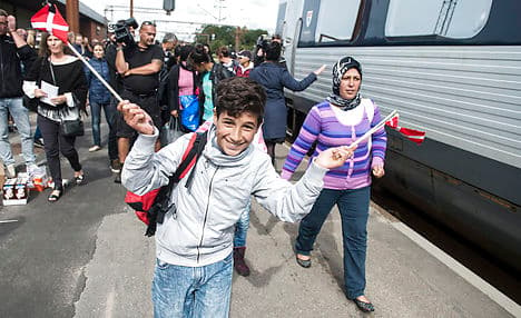 5,000 refugees came to Denmark in one week