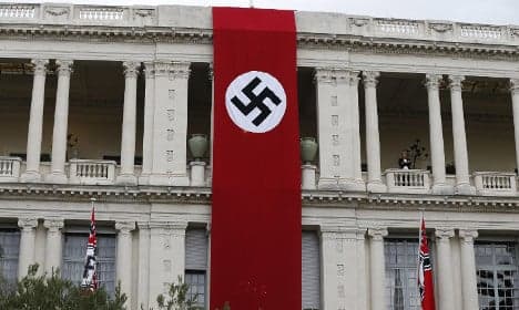 Locals shocked as Nazi banner unfurled in Nice