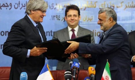 France enters battle to win business in Iran