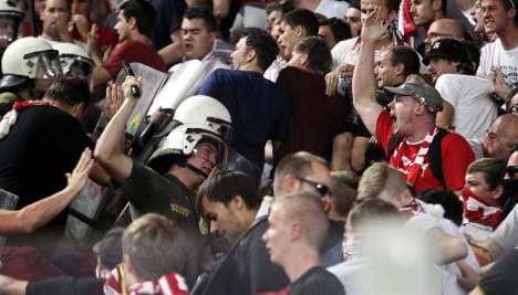 Greek police batter Bayern fans in Athens
