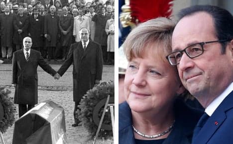 Merkel and Hollande plan 'historic' joint speech