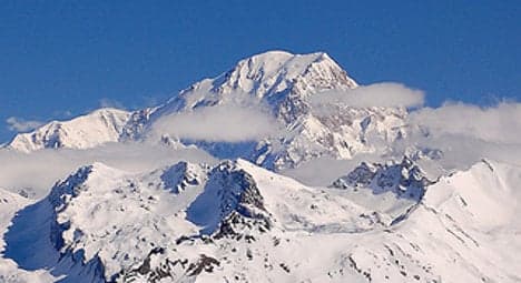 France's highest peak Mont Blanc shrinks