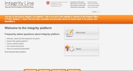 Bern launches anti-corruption website