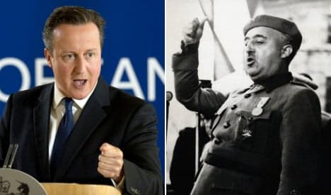 Jeremy Corbyn compares Cameron tactics to those of dictator Franco