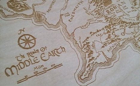 A Map A Day - A detailed map of Minas Tirith from the Lord of the Rings by  J.R.R. Tolkien. . Minas Tirith became the heavily fortified capital of  Gondor in the