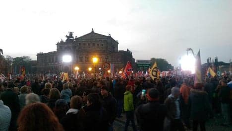 Thousands flood Dresden in Pegida rally