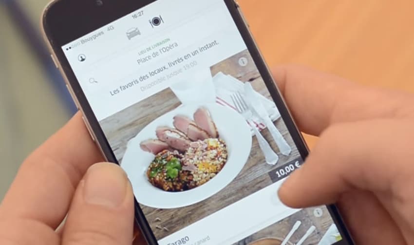 Uber launches delivery lunch service in Paris