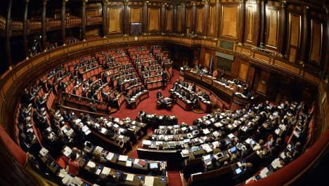 Italy senators suspended for miming oral sex