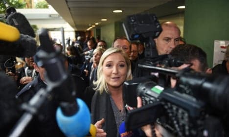 Rival parties protest TV show with Marine Le Pen
